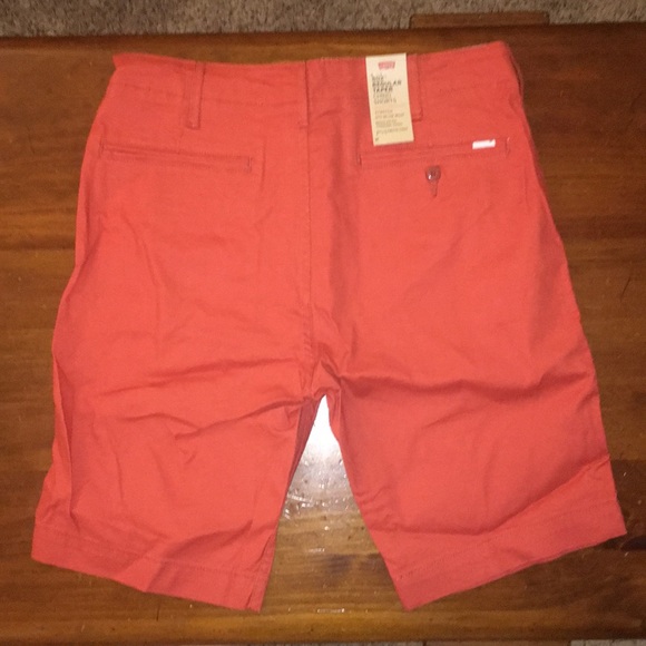 Levi’s 502 Chino Shorts Salmon Size 31 - Picture 3 of 4